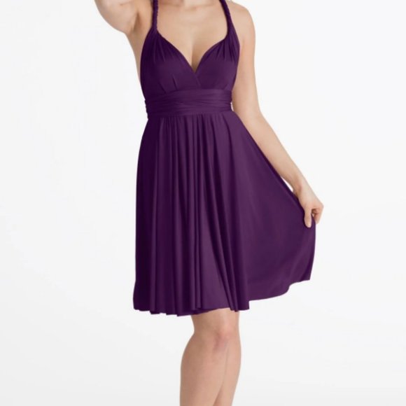 Henkaa Sakura Midi Infinity Dress - Plum Purple - Multiway Wear - Picture 3 of 4